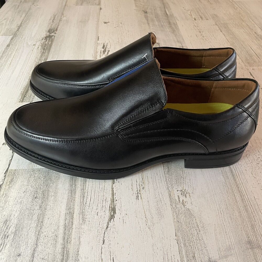 Florsheim MIDTOWN MOC SLP Men’s Size 12.5B Black 12137-001 Slip On Leather Shoes